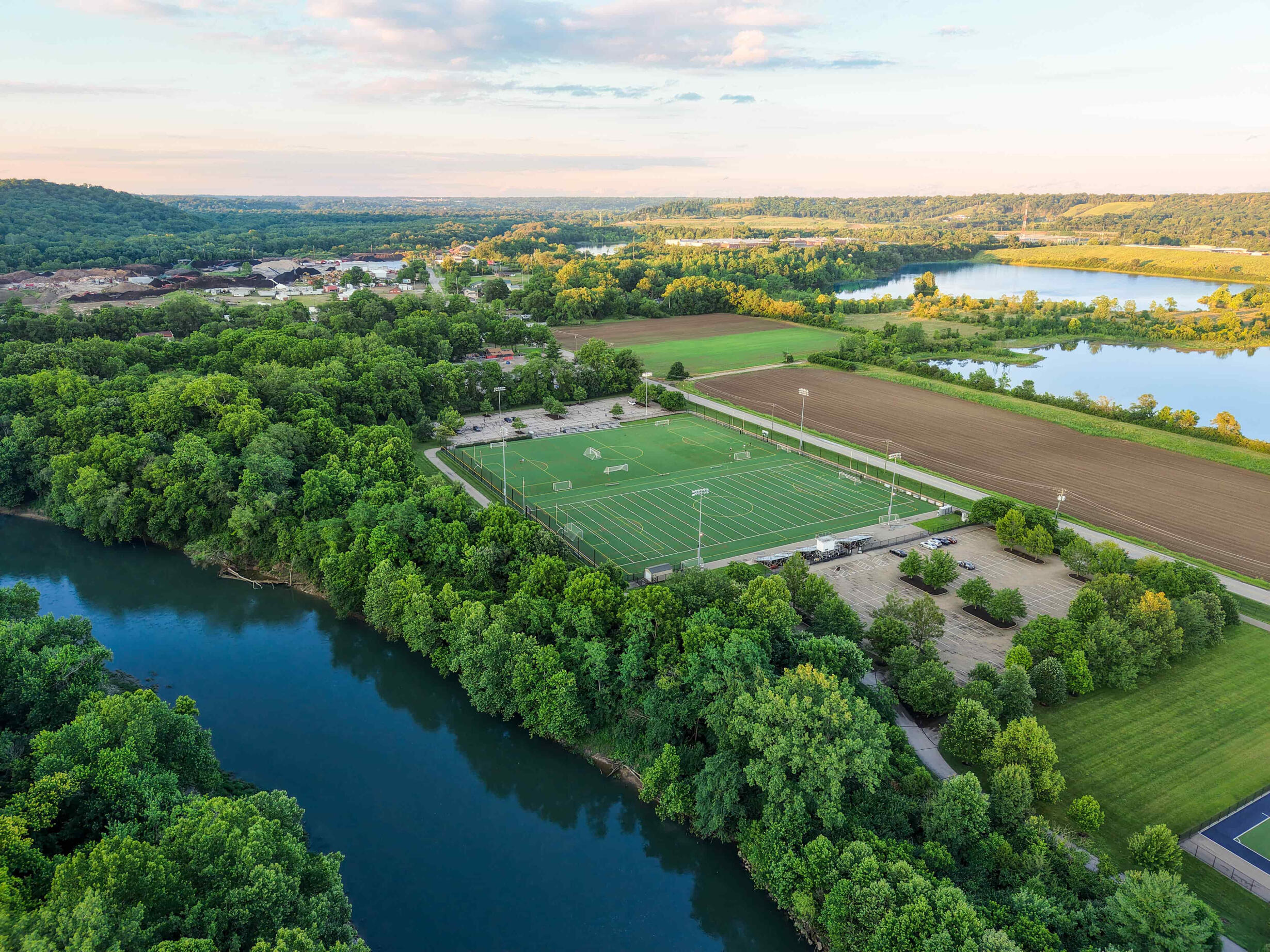 Riverside Park soccer and football fields Riverside Park soccer and football fields